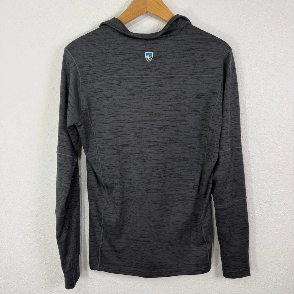Kuhl 1/4‎ Zip Alloy Pullover Mens Small Graphite Outdoors Hiking Gorpcorp Base